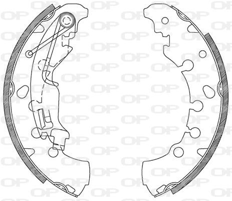 OPEN PARTS Комплект тормозных колодок BSA2085.00